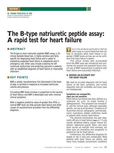 beta natriuretic peptide|Blood Tests for Heart Disease .